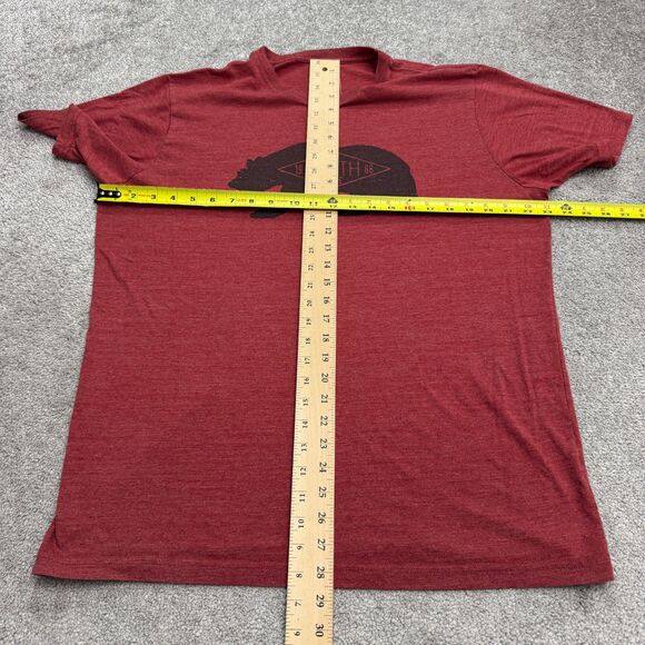 The North Face Slim Fit Graphic T-Shirt Men XL Red Crew Neck California Bear Tee - Picture 7 of 10